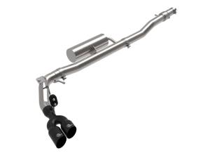 49-33119-B | AFE Power Rebel Series 3 IN 304 Stainless Steel Cat-Back Exhaust System w/ Black Tips (2019-2023 Ranger L4-2.3L t)