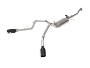 49-33123-B | AFE Power Gemini XV 3 IN 304 Stainless Steel Cat-Back Exhaust System w/ Cut-Out Black (2015-2020 F150 Pickup V6-2.7L/3.5L tt/V8-5.0L)