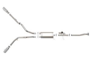 Afe - Advance Flow Engineering - 49-33123-P | AFE Power Gemini XV 3 IN 304 Stainless Steel Cat-Back Exhaust System w/ Cut-Out Polished (2015-2020 F150 Pickup V6-2.7L/3.5L tt/V8-5.0L) - Image 2