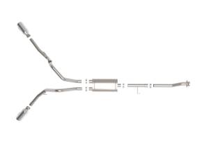 Afe - Advance Flow Engineering - 49-33126-P | aFe Power Vulcan Series 3 Inch 304 Stainless Steel Cat-Back Exhaust Dual Rear Side Exit With Polished Tip For Ford F-150 V6-2.7L (tt)/3.5L (tt)/V8-5.0L - Image 2