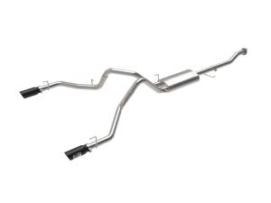 49-33130-B | AFE Power Vulcan Series 3 IN 304 Stainless Steel Cat-Back Exhaust System w/Black Tip (2015-2020 F150 Pickup V8-5.0L)