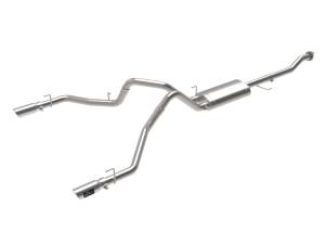 49-33130-P | AFE Power Vulcan Series 3 IN 304 Stainless Steel Cat-Back Exhaust System w/Polished Tip (2015-2020 F150 Pickup V8-5.0L)