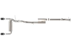 Afe - Advance Flow Engineering - 49-33138-C | aFe Power Vulcan Series 3 Inch To 2-1/2 Inch Stainless Steel Cat-Back Exhaust System With Carbon Fiber Tip For Ford Bronco L4-2.3L (t)/V6-2.7L (tt) - Image 2