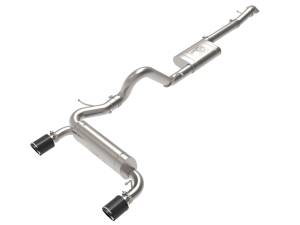 49-33138-C | aFe Power Vulcan Series 3 Inch To 2-1/2 Inch Stainless Steel Cat-Back Exhaust System With Carbon Fiber Tip For Ford Bronco L4-2.3L (t)/V6-2.7L (tt)