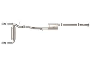 Afe - Advance Flow Engineering - 49-33138-P | aFe Power Vulcan Series 3 Inch To 2-1/2 Inch Stainless Steel Cat-Back Exhaust System With Polished Tip For Ford Bronco L4-2.3L (t)/V6-2.7L (tt) - Image 2