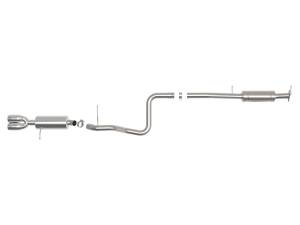 Afe - Advance Flow Engineering - 49-33140-P | AFE Power Takeda 2-1/2 IN 304 Stainless Steel Cat-Back Exhaust System w/ Polished Tip (2014-2019 Fiesta ST L4-1.6L t) - Image 2