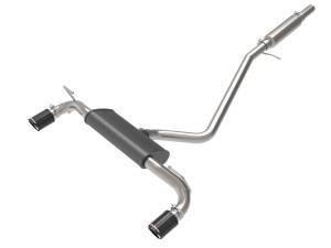 49-33142-C | aFe Power Vulcan Series 2-1/2 Inch 304 Stainless Steel Cat-Back Exhaust System With Carbon Fiber Tip For Ford Bronco Sport L3-1.5L (t)/L4-2.0L (t)