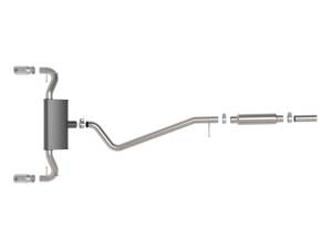 Afe - Advance Flow Engineering - 49-33142-P | aFe Power Vulcan Series 2-1/2 Inch 304 Stainless Steel Cat-Back Exhaust System With Polished Tip For Ford Bronco Sport L3-1.5L (t)/L4-2.0L (t) - Image 2