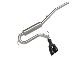 49-33144-B | aFe Power Rebel Series 2-1/2 Inch Stainless Steel Cat-Back Exhaust System With Black Tip For Ford Maverick L4-2.0L (t) AWD
