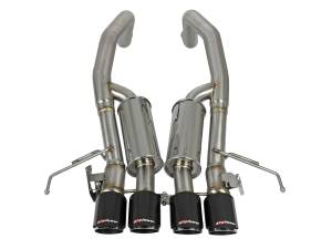 49-34082-1C | AFE Power MACH Force-Xp 304 Stainless Steel Axle-Back Exhaust System w/ Carbon Fiber Tips (2015-2019 Corvette C7 V8-6.2L sc)