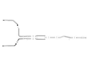 Afe - Advance Flow Engineering - 49-34103 | aFe Power Vulcan Series 3 Inch To Dual 3 Inch 304 Stainless Steel Cat-Back Exhaust System For GM Silverado/Sierra 1500 V8-5.3L - Image 2