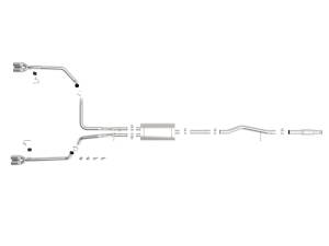 Afe - Advance Flow Engineering - 49-34104-P | aFe Power Vulcan Series 3 Inch to Dual 2-1/2 Inch 304 Stainless Steel Cat-Back Exhaust System For GM Silverado/Sierra 1500 V6-4.3L/V8-5.3L | Polished Tips - Image 2