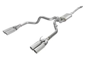49-34105-P | aFe Power Vulcan Series 3 Inch Dual 3 Inch 304 Stainless Steel Cat-Back Exhaust System For GM Silverado/Sierra 1500 19-26 V8-5.3L | Polished Tips