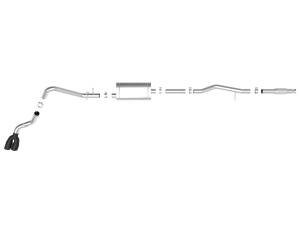 Afe - Advance Flow Engineering - 49-34106-B | aFe Power Vulcan Series 3 Inch 304 Stainless Steel Cat-Back Exhaust System For GM Silverado/Sierra 1500 V6-4.3L/V8-5.3L | Black Tips - Image 2