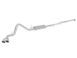 49-34109-P | aFe Power Vulcan Series 3 Inch 304 Stainless Steel Cat-Back Exhaust System For GM Silverado/Sierra 1500 L4-2.7L (t) | Polished Tips