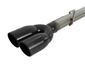 Afe - Advance Flow Engineering - 49-34110-B | aFe Power Vulcan Series 3 Inch To Dual 2-1/2 Inch 304 Stainless Steel Cat-Back Exhaust System For GM Silverado/Sierra 1500 L4-2.7L (t) | Black Tips - Image 2