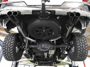 Afe - Advance Flow Engineering - 49-34110-P | aFe Power Vulcan Series 3 Inch To Dual 2-1/2 Inch 304 Stainless Steel Cat-Back Exhaust System For GM Silverado/Sierra 1500 L4-2.7L (t) | Black Tips - Image 4