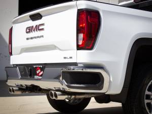 Afe - Advance Flow Engineering - 49-34110-P | aFe Power Vulcan Series 3 Inch To Dual 2-1/2 Inch 304 Stainless Steel Cat-Back Exhaust System For GM Silverado/Sierra 1500 L4-2.7L (t) | Black Tips - Image 6