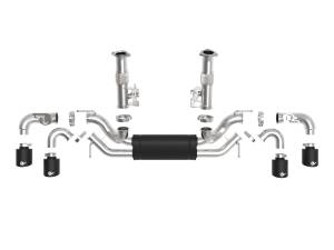 Afe - Advance Flow Engineering - 49-34124-B | aFe Power MACH Force-Xp 304 Stainless Steel Cat-Back Exhaust With Muffler Black (With NPP) For Chevrolet Corvette (C8) V8-6.2L | Black Tips - Image 2