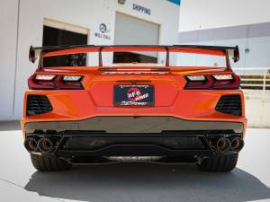 Afe - Advance Flow Engineering - 49-34124-C | aFe Power MACH Force-Xp 304 Stainless Steel Cat-Back Exhaust With Muffler Carbon (With NPP) For Chevrolet Corvette (C8) V8-6.2L | Carbon Fiber Tips - Image 6