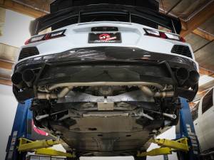 Afe - Advance Flow Engineering - 49-34124NM-B | aFe Power MACH Force-Xp 304 Stainless Steel Cat-Back Exhaust Without Muffler Black (With NPP) For Chevrolet Corvette (C8) V8-6.2L | Black Tips - Image 4