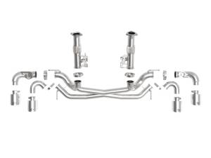 Afe - Advance Flow Engineering - 49-34124NM-P | aFe Power MACH Force-Xp 304 Stainless Steel Cat-Back Exhaust Without Muffler Polished (With NPP) For Chevrolet Corvette (C8) V8-6.2L | Polished Tips - Image 2