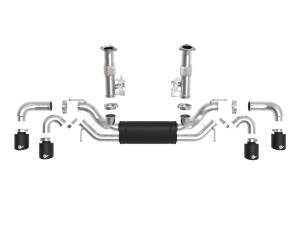Afe - Advance Flow Engineering - 49-34127-B | aFe Power MACH Force-Xp 304 Stainless Steel Cat-Back Exhaust With Muffler Black (With NPP) Chevrolet Corvette (C8) V8-6.2L | Black Tips - Image 2