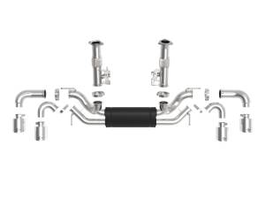 Afe - Advance Flow Engineering - 49-34127-P | aFe Power MACH Force-Xp 304 Stainless Steel Cat-Back Exhaust With Muffler Polished (With NPP) Chevrolet Corvette (C8) V8-6.2L | Polished Tips - Image 2