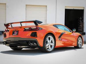 Afe - Advance Flow Engineering - 49-34127NM-P | aFe Power MACH Force-Xp 304 Stainless Steel Cat-Back Exhaust Without Muffler Polished (With NPP) For Chevrolet Corvette (C8) V8-6.2L | Polished Tips - Image 4