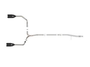 Afe - Advance Flow Engineering - 49-34130-B | AFE Power Vulcan Series 3 IN 304 Stainless Steel DPF-Back Exhaust System w/Black Tip (2020-2021 Silverado, Sierra 1500 L6-3.0L td) - Image 2