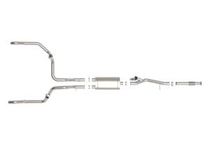 Afe - Advance Flow Engineering - 49-34138 | aFe Power Gemini XV 3 Inch 304 Stainless Steel Cat-Back Exhaust System With Cut-Out For GM Silverado/Sierra 1500 V8-5.3L - Image 2