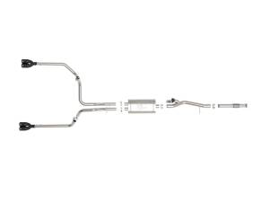 Afe - Advance Flow Engineering - 49-34139-B | aFe Power Gemini XV 3 Inch To Dual 2-1/2 Inch 304 Stainless Steel Cat-Back Exhaust System With Cut-Out Black For GM Silverado/Sierra 1500 V8-5.3L | Black Tips - Image 2