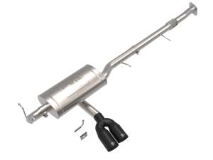 49-34142-B | aFe Power Rebel Series 3 Inch Stainless Steel Cat-Back Exhaust System With Black Tip For GM Colorado/Canyon L4-2.7L (t)