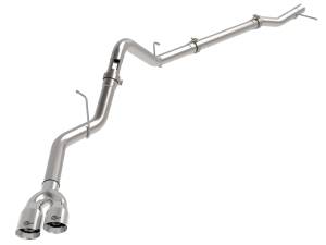 49-34145-P | aFe Power Rebel XD Series 3 Inch 304 Stainless Steel DPF-Back Exhaust With Dual Polished Tips For GM Trucks L6-3.0L (td) LZ0