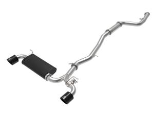 Afe - Advance Flow Engineering - 49-36043-B | aFe Power Takeda 3 Inch to 2-1/2 Inch 304 Stainless Steel Cat-Back Exhaust System With Black Tip For Toyota GR Supra (A90) L6-3.0L (t) - Image 1
