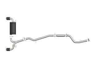Afe - Advance Flow Engineering - 49-36043-C | aFe Power Takeda 3 Inch to 2-1/2 Inch 304 Stainless Steel Cat-Back Exhaust System With Carbon Fiber Tip For Toyota GR Supra (A90) L6-3.0L (t) - Image 2