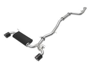 Afe - Advance Flow Engineering - 49-36043-C | aFe Power Takeda 3 Inch to 2-1/2 Inch 304 Stainless Steel Cat-Back Exhaust System With Carbon Fiber Tip For Toyota GR Supra (A90) L6-3.0L (t) - Image 1