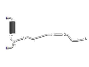 Afe - Advance Flow Engineering - 49-36043-L | Fe Power Takeda 3 Inch to 2-1/2 Inch 304 Stainless Steel Cat-Back Exhaust System With Blue Flame Tip For Toyota GR Supra (A90) L6-3.0L (t) - Image 2