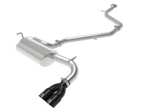 Afe - Advance Flow Engineering - 49-36044-B | AFE Power Takeda 2 IN to 2-1/2 IN 304 Stainless Steel Cat-Back Exhaust System w/ Black Tip (2018-2021 C-HR L4-2.0L) - Image 1