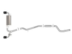 Afe - Advance Flow Engineering - 49-36050-B | AFE Power Takeda 3 IN to 2-1/2 IN 304 Stainless Steel Cat-Back Exhaust System w/ Black Tip (2021-2024 GR Supra A90 L4-2.0L t) - Image 2