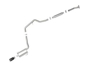 Afe - Advance Flow Engineering - 49-36052-B | AFE Power Takeda 2-1/4 IN 304 Stainless Steel Cat-Back Exhaust System w/Black Tip (2012-2016 Impreza H4-2.0L) - Image 2