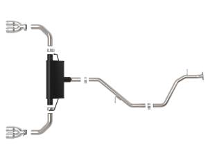 Afe - Advance Flow Engineering - 49-36054-P | aFe Power Takeda 2 Inch To 2-1/2 Inch 304 Stainless Steel Cat-Back Exhaust With Polished Tip For Lexus UX200/UX250h L4-2.0L - Image 2