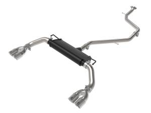 49-36054-P | aFe Power Takeda 2 Inch To 2-1/2 Inch 304 Stainless Steel Cat-Back Exhaust With Polished Tip For Lexus UX200/UX250h L4-2.0L