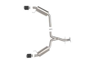 Afe - Advance Flow Engineering - 49-36055-C | AFE Power Takeda 2-1/2 IN 304 Stainless Steel Axle-Back Exhaust System w/ Carbon Fiber (2006-2013 IS250/IS350 V6-2.5L/3.5L) - Image 2
