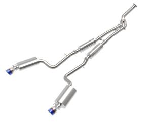 Afe - Advance Flow Engineering - 49-36059-L | AFE Power Takeda 3 IN to 2-1/2 IN 304 Stainless Steel Cat-Back Exhaust System w/ Blue Tip (2016-2017 IS200t L4-2.0L t) - Image 1