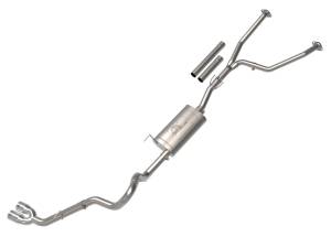 49-36061-P | aFe Power Vulcan Series 2-1/2 Inch to 3 Inch Stainless Steel Cat-Back Exhaust System With Polished Tip For Toyota Tundra V6-3.4L (tt)