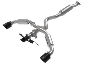 49-36067-B | aFe Power Gemini XV 3 Inch To 2-1/2 Inch 304 Stainless Steel Cat-Back Exhaust System With Cut-Out Polished For Toyota GR Corolla L3-1.6L (t)