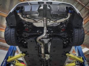 Afe - Advance Flow Engineering - 49-36067-L | aFe Power Gemini XV 3 Inch To 2-1/2 Inch 304 Stainless Steel Cat-Back Exhaust System With Cut-Out Blue Flame For Toyota GR Corolla L3-1.6L (t) - Image 4