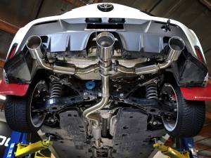 Afe - Advance Flow Engineering - 49-36070-B | AFE Power Gemini XV 3 IN to 2-1/2 IN 304 Stainless Steel Cat-Back Exhaust w/ Cut-Out Black (2023-2024 GR Corolla L3-1.6L t) - Image 4
