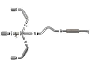 Afe - Advance Flow Engineering - 49-36070-P | AFE Power Gemini XV 3 to 2-1/2 IN 304 Stainless Steel Cat-Back Exhaust w/ Cut-Out Polished (2023-2024 GR Corolla L3-1.6L t) - Image 2